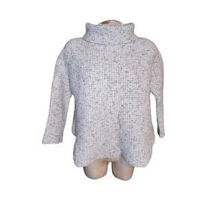 Free People Knit Oversized Wool Blend Turtleneck Sweater Womens‎ size M